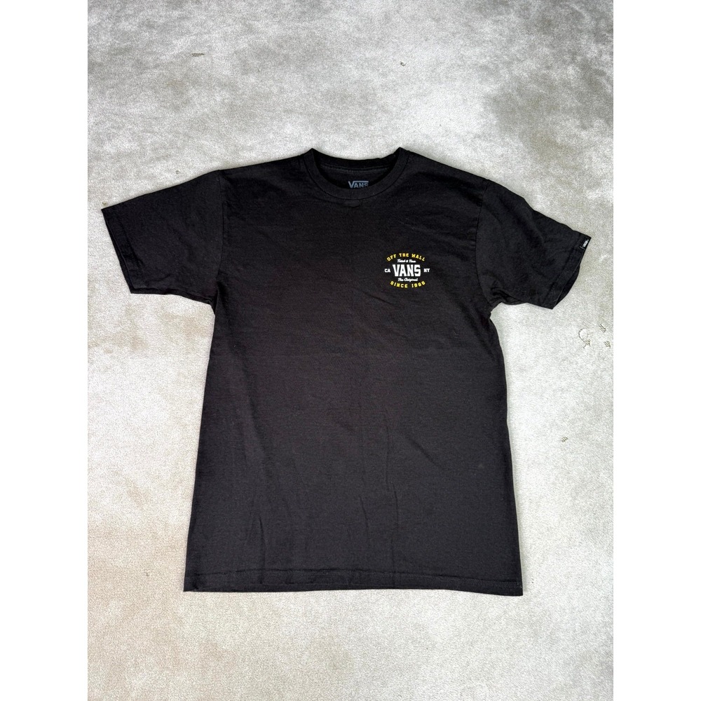 Vans Off The Wall T-Shirt Men Medium Black OTW Leopard Graphic Print Classic Fit